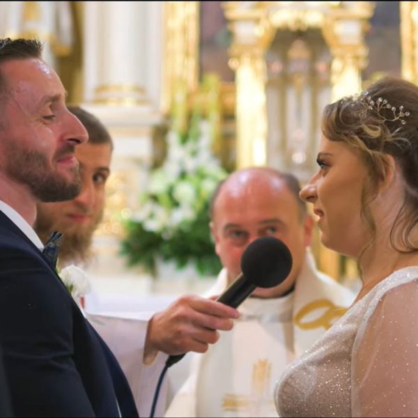 Kadr z filmu ślubnego stworzonego przez Craft Media Studio